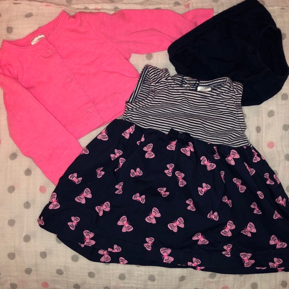 EUC 3 piece butterfly dress - Picture 2 of 4